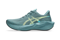 LANÇAMENTO - Tênis de Corrida Asics Novablast 6 - Verde / Amarelo Claro - Masculino