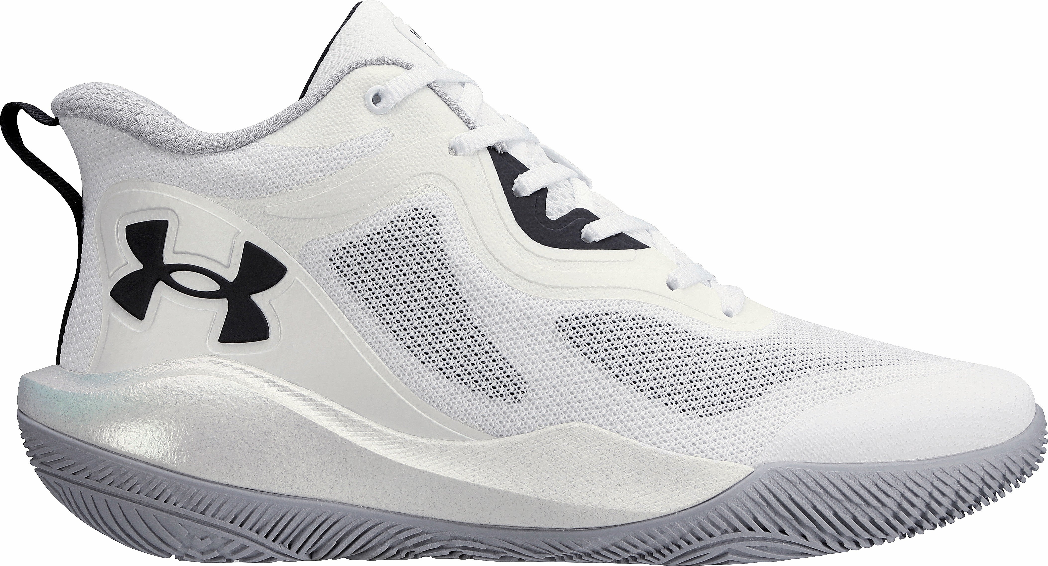 Tenis esportivo Under Armour Bankshot Branco Preto Masculino