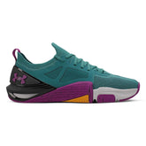 LANÇAMENTO - Tênis de Cross Under Armour Tribase Cross 2 - Royal / Roxo / Laranja - Feminino