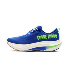 LANÇAMENTO - Tênis de Corrida Olympikus Corre Turbo - Royal / Verde - Masculino