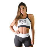 Top Everlast com Elastico - Preto / Branco - Feminino