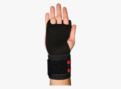 Hand Grip De 3 Furos Com Munhequeira Nc Extreme Cross Training - Preto