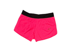 Short Feminino BSCross Tactel Curto – Rosa com Cós Preto