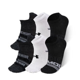 Meia Unissex Under Armour Essentials Invisivel - Pacote com 3 pares