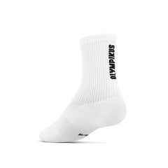Meia Corre 4 Olympikus Cano Médio - Branco / Verde - Unissex