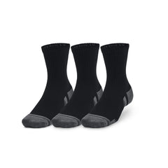 Meia Under Armour Performance Tech - Preta - Pacote com 3 pares