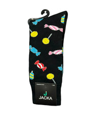 MEIA ESPORTIVA ALGODÃO PRETA / CANDYS