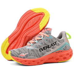 LANÇAMENTO - Tênis de Corrida Everlast Climber Run - Cinza / Rosa - Feminino