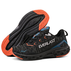 LANÇAMENTO - Tênis de Corrida Everlast Climber Run - Preto / Laranja - Unissex