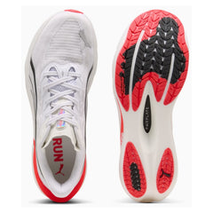 LANÇAMENTO - Tênis de Hyrox Puma Deviate NITRO™ 4 - Branco / Vermelho - Masculino