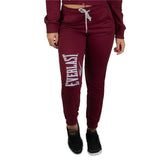Calça Moletom Everlast - Vinho / Branco - Feminino