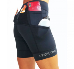 Bermuda de Compressão Sport Br - Preto - Feminino