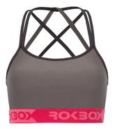 Top RokBox Carol Bene - Cinza / Rosa- Feminino