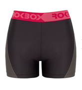Shorts RokBox Carol Bene - Cinza / Rosa - Feminino