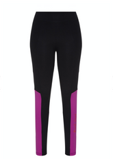 Calça Legging RokBox Back Squat - Preto / Roxo - Feminino
