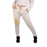 Calça Moletom Everlast - Branco / Amarelo - Feminino