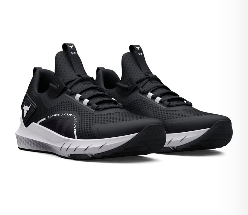 Tênis de Cross Under Armour Project Rock BRS 3 - Preto / Branco - Masculino