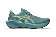 LANÇAMENTO - Tênis de Corrida Asics Novablast 6 - Verde / Amarelo Claro - Masculino