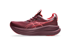 LANÇAMENTO - Tênis de Corrida Asics Gel Nimbus 28 - Vinho / Prata - Feminino