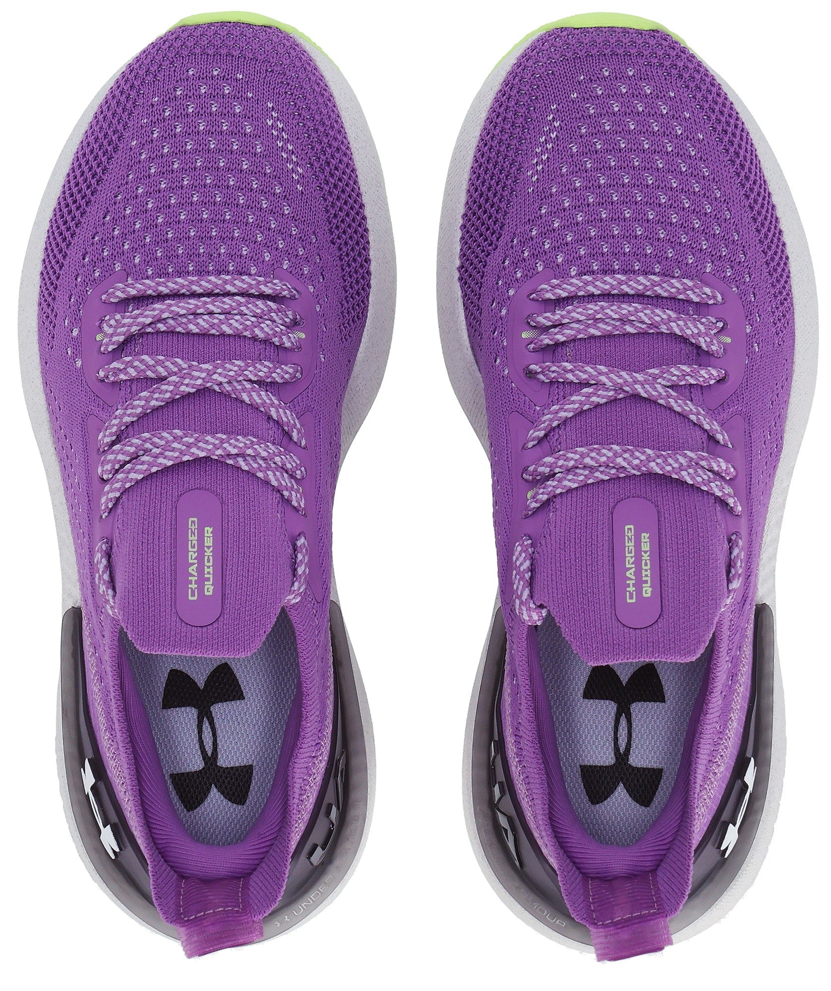 Tênis De Corrida Under Armour Ch. Quicker - Violeta / Lime / Branco - Feminino