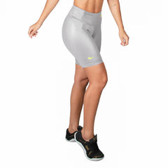 Shorts básico Every Day - Prata / Lima - Feminino