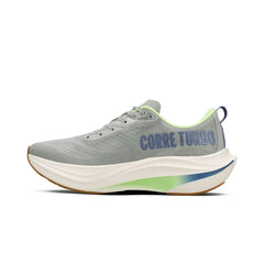 LANÇAMENTO - Tênis de Corrida/Hyrox Olympikus Corre Turbo - Cinza / Verde - Unissex