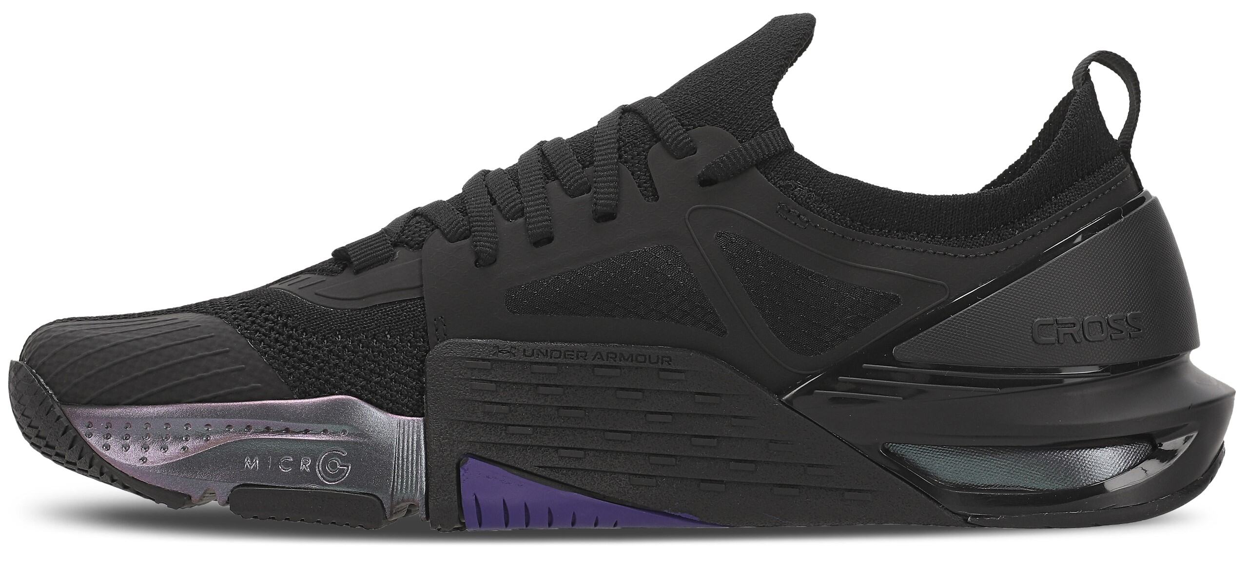 LANÇAMENTO - Tênis de Cross Under Armour Tribase Cross 2 - Preto / Roxo  - Unissex
