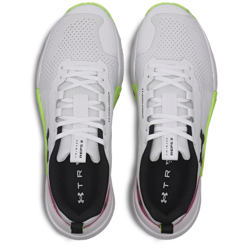 Tênis de Cross Under Armour Tribase Reps 2 - Branco / Rosa / Verde - Unissex
