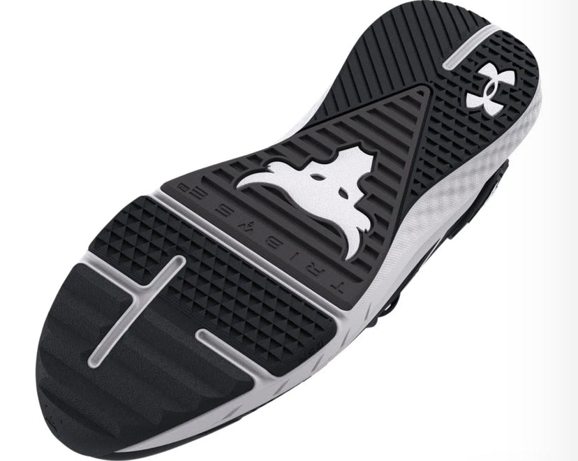 Tênis de Cross Under Armour Project Rock BRS 3 - Preto / Branco - Masculino