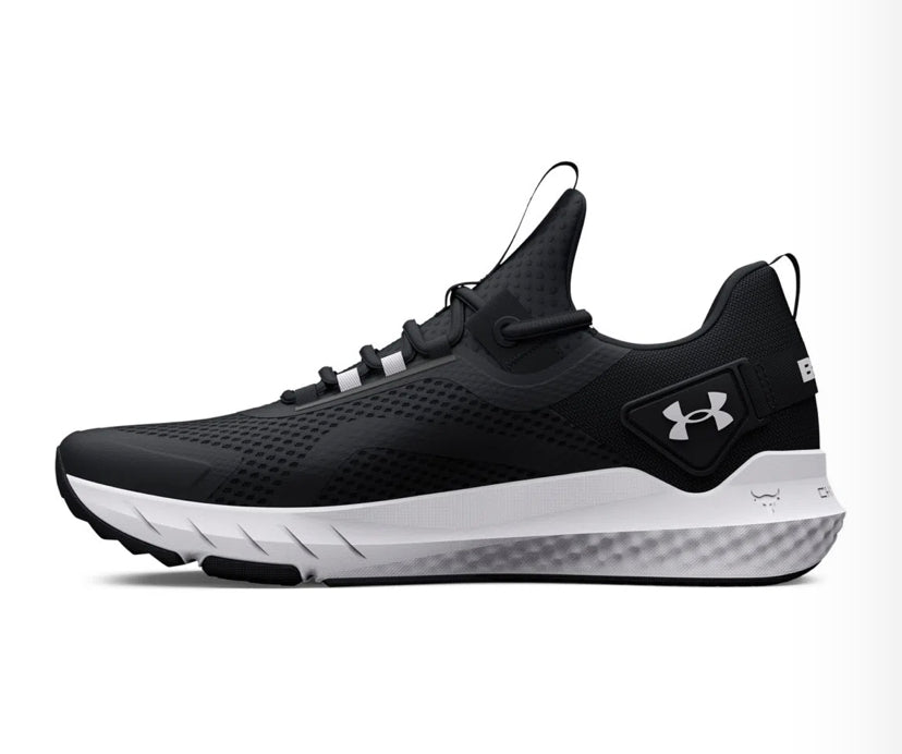 Tênis de Cross Under Armour Project Rock BRS 3 - Preto / Branco - Masculino