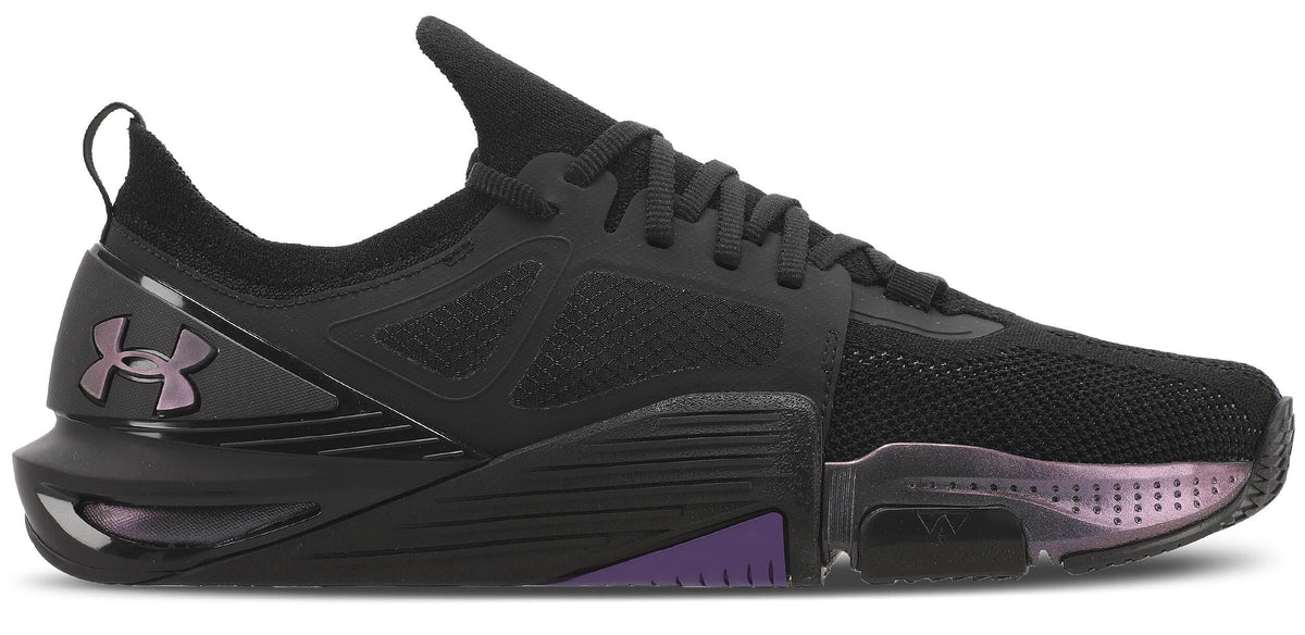 LANÇAMENTO - Tênis de Cross Under Armour Tribase Cross 2 - Preto / Roxo  - Unissex