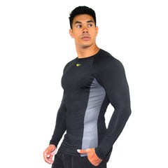 Camisa compressão Everlast  - Preto / Cinza - Masculino