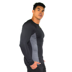 Camisa compressão Everlast  - Preto / Cinza - Masculino