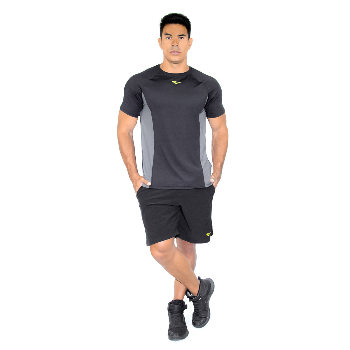 Camiseta Ever Training Everlast  - Preto / Cinza / Verde  - Masculino