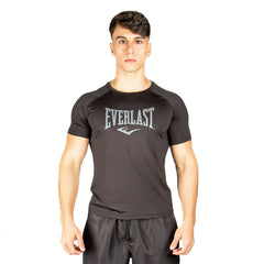 Rash Guard Everlast Manga Curta Microfibra - Preta - masculina