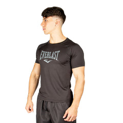 Rash Guard Everlast Manga Curta Microfibra - Preta - masculina