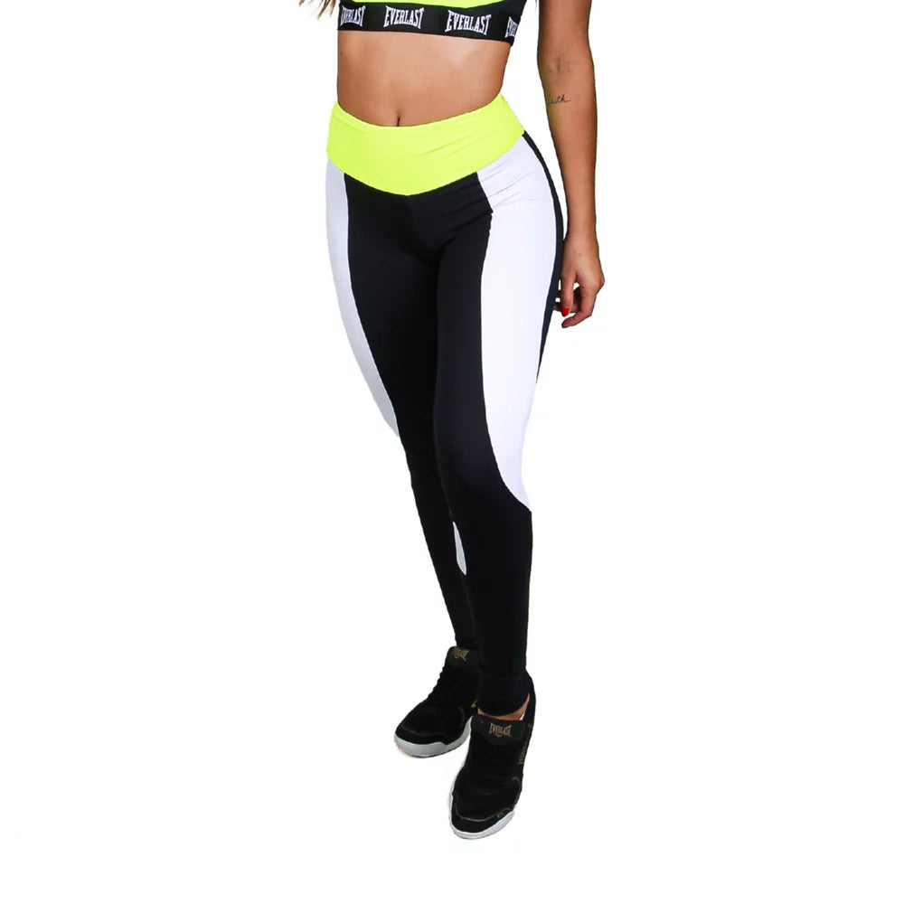 Calça legging  Everlast  - Verde / Preto / Branco - Feminino
