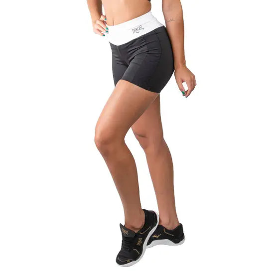 Shorts Everlast  - Preto / Branco - Feminino