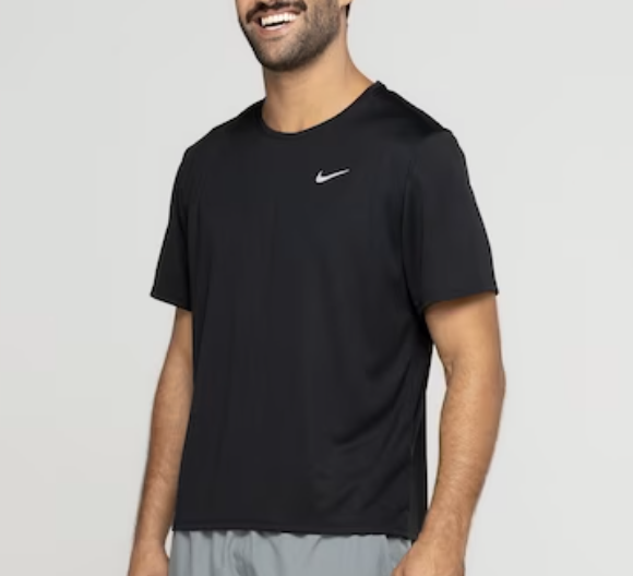 Camiseta Masculina Nike Dri - Fit Uv Miler - Preto - Masculino