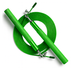 Corda Pular Aço Crossfit 3m Rolamento Speed Profissional - Verde