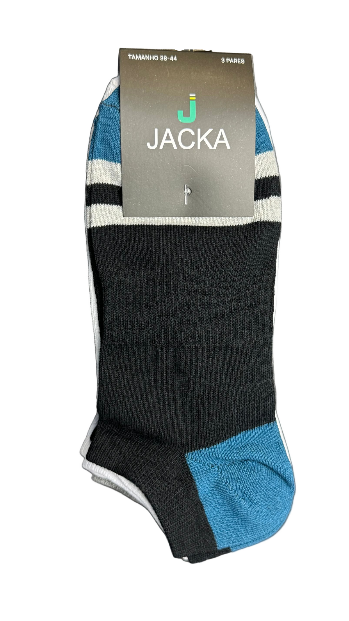 Meia Jacka Soquete - Cor Sortida - Pacote com 3 Pares