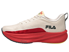 LANÇAMENTO - Tênis de Corrida/Hyrox Fila Aero Skyfoam - Bege / Vermelho / Verde - Feminino