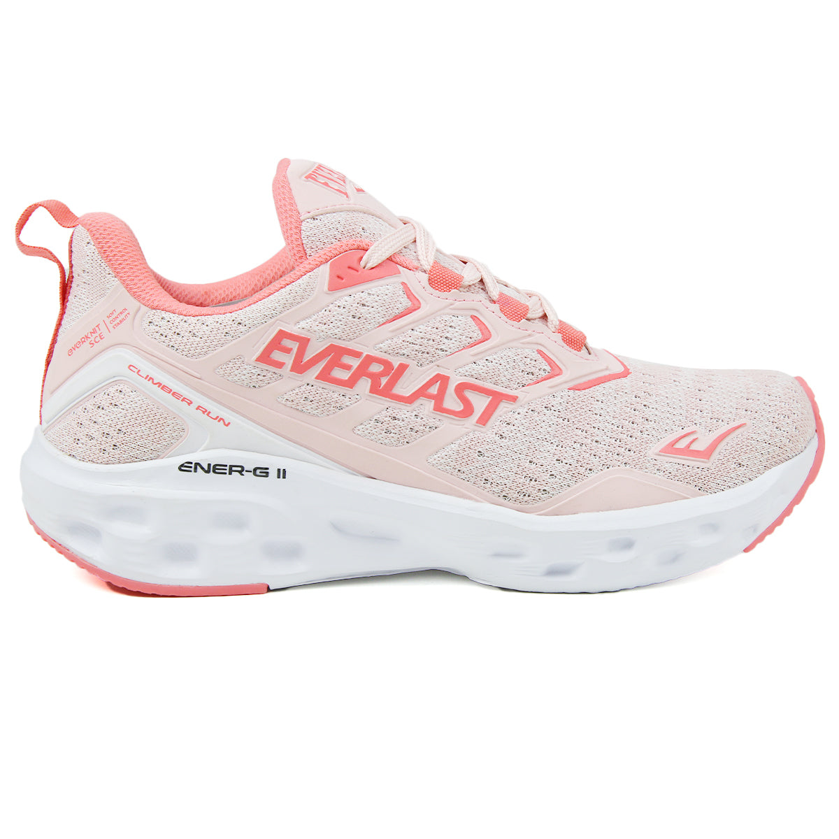 LANÇAMENTO - Tênis de Corrida Everlast Climber Run - Rosa / Branco - Feminino