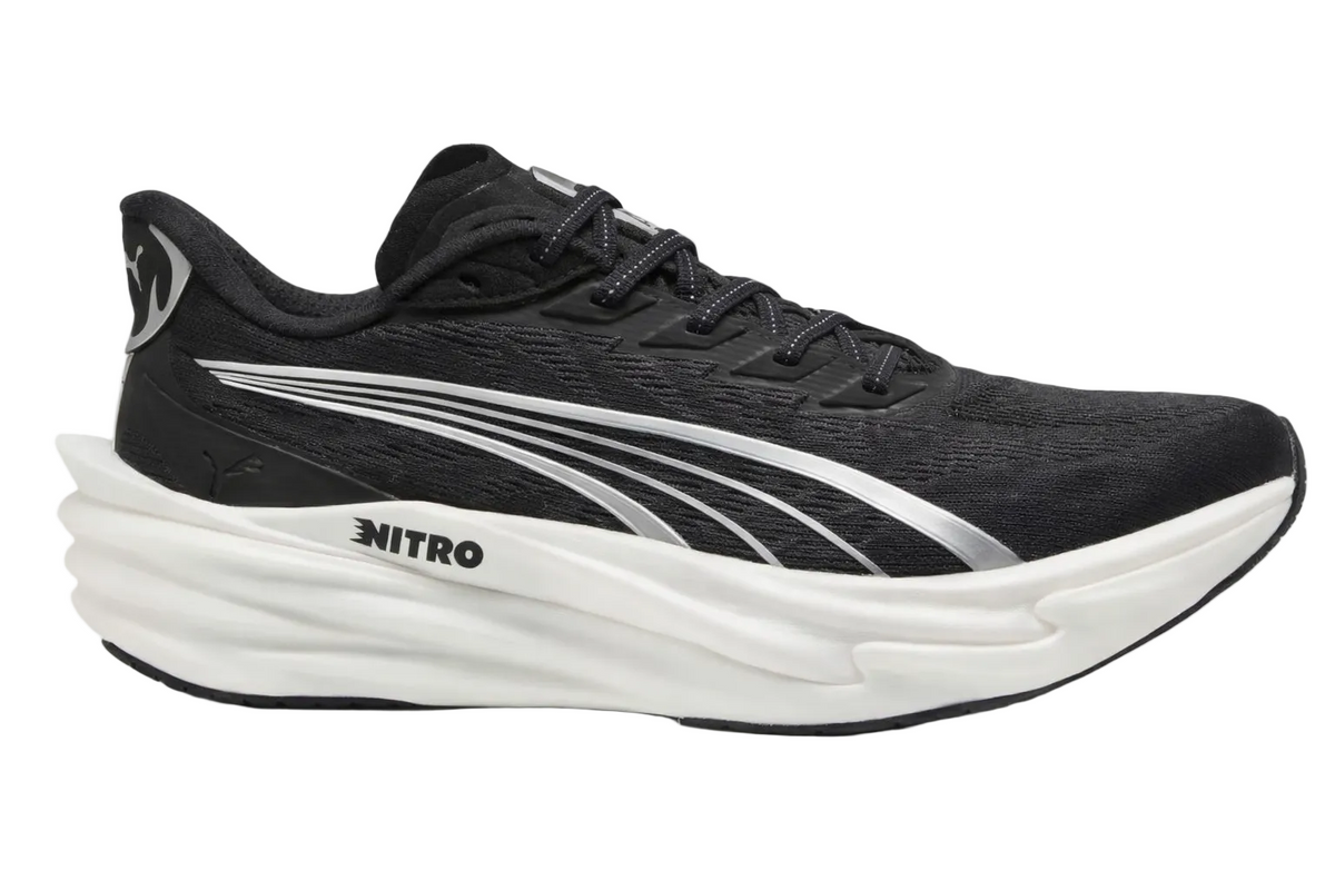 LANÇAMENTO - Tênis de Hyrox Puma Deviate NITRO™ 4 - Preto / Branco - Unissex
