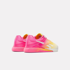 LANÇAMENTO - Tênis de Cross Reebok Nano X5 - Rosa / Amarelo - Feminino