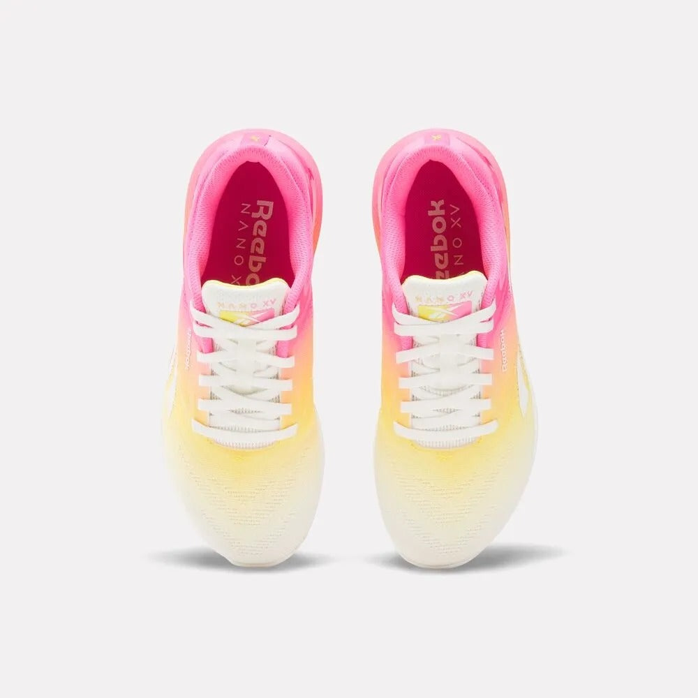 LANÇAMENTO - Tênis de Cross Reebok Nano X5 - Rosa / Amarelo - Feminino