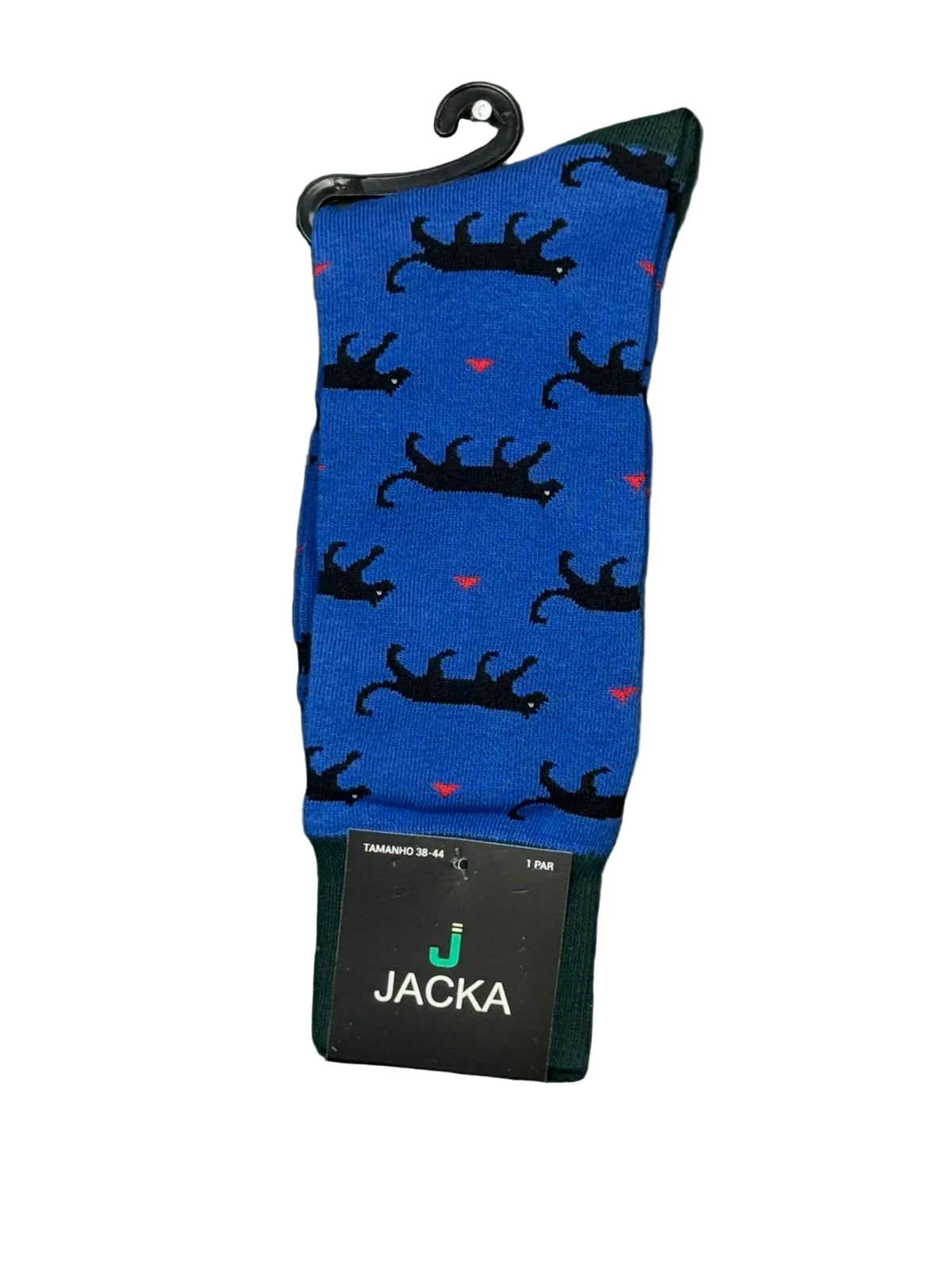 MEIA ESPORTIVA ALGODÃO PRETO / Pantera