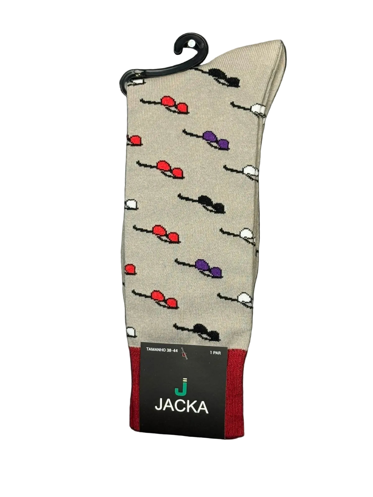 MEIA ESPORTIVA ALGODÃO PRETO / ÓCULOS