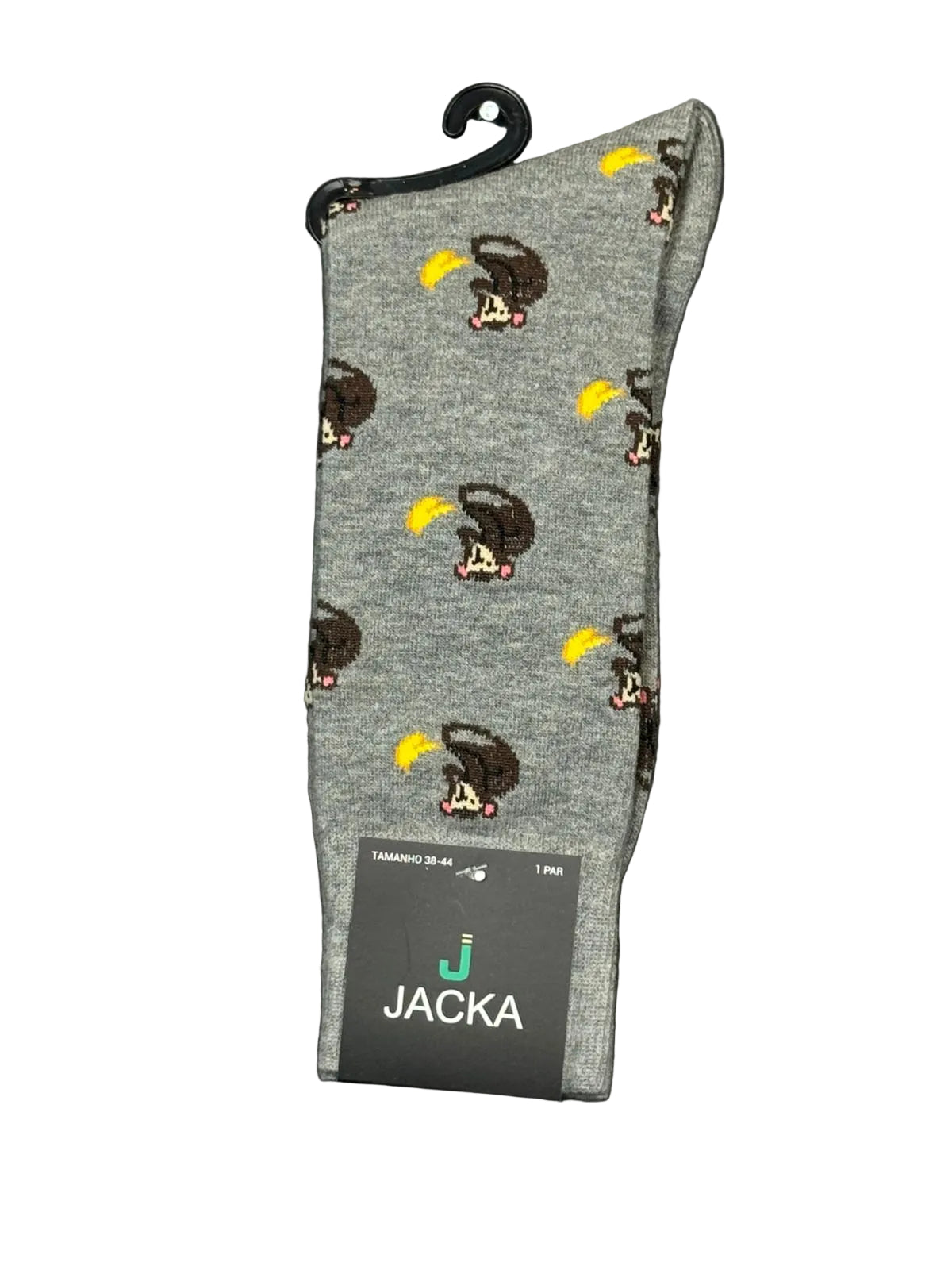 MEIA ESPORTIVA ALGODÃO PRETO / Macaco