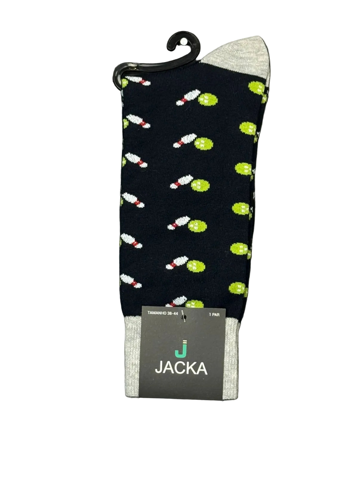 MEIA ESPORTIVA ALGODÃO PRETO / Boliche